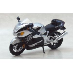 AOSHIMA 079928 1/12 AUTO MAXX系列--鈴木 GSX-1300R摩托車/銀&黑色