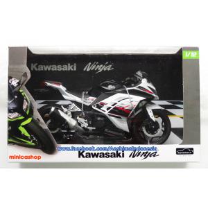 AOSHIMA 080900 1/12 AUTO MAXX系列-川崎 NINJA250SE摩托車/白色&紅色&黑色