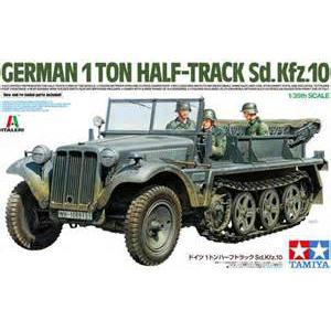 TAMIYA 37016 1/35  WW II德國.陸軍 Sd.Kfz.10 1頓半履帶車