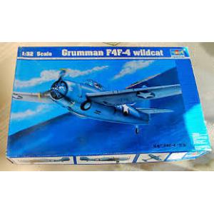 TRUMPETER 02223 1/32  WW II美國.海軍 F4F-4'野貓'戰鬥機