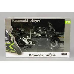 AOSHIMA 080924 1/12 AUTO MAXX完成品系列--川崎 NINJA250SE摩托車/黑色