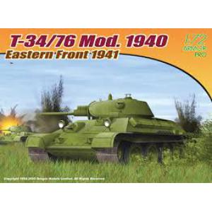 DRAGON 7258 1/72 WW II蘇聯.陸軍 T-34/76/1940年先導生產型坦克