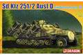 DRAGON7310 1/72 WW II德國.陸軍 Sd.Kfz.251/2 ausf.D車火箭半...