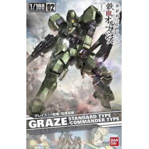 BANDAI 203232 1/100 鐵血孤兒--#02 格雷茲/一般機/指揮官機 GRAZE