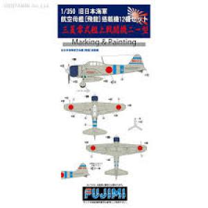 FUJIMI 114538-G-UP-42 1/350 WW II日本.帝國海軍 三菱公司'零'21型戰鬥機/飛龍航空母艦搭載機