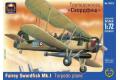 ARK MODELS 72013 1//72 WW II英國.海軍 '費爾雷/Fairey'公司 '劍魚' Mk.I魚雷機