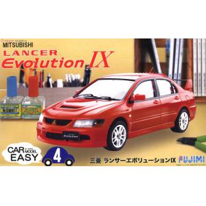 FUJIMI 077031 1/24 EASY CAR MODEL系列--#4 三菱汽車 LANCER EVOLUTION IX轎車@@