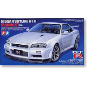 TAMIYA 24258 1/24 日產汽車 SKYLINE R-34 GT-R V-SPEC II 轎跑車