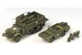 ACADEMY 13408 1/72 WWII 美軍M3半履帶車與1/4噸空降裝備組