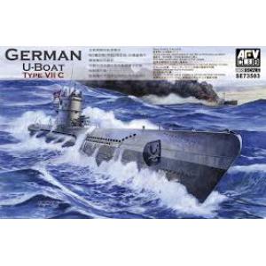 AFV CLUB SE73503 1/350 WW II德國海軍 U-VII C潛水艇