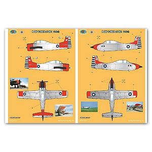 TIGER WINGS tw tw-48-147 1/48  台灣.空軍 T-28A/D&T-CH-1'中興號'教練機適用貼紙