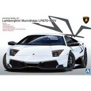 AOSHIMA 007082 1/24 藍博基尼 '蝙蝠/Murcielago' LP670-4SV跑車