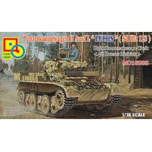 CLASSY HOBBY MC-16003 1/16 WW II德國.陸軍 Sd.Kfz.123 Panzerkampfwag II'山貓'偵蒐輕型坦克.第4裝甲師式樣