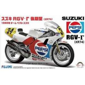 FUJIMI 141435-bike-13 1/12 鈴木機車 RGV-r(XR74)摩托車/1988年GP賽事.PEPSI#34 KEVIN SCHWANTZ塗裝式樣