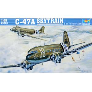 TRUMPETER 02828 1/48 WW II美國.陸軍 C-47A'空中列車'運输機