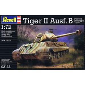 REVELL 03138 1/72 WW II德國.陸軍 Pz.Kpfw VI ausf.B'虎II'B帶保時捷砲塔重型坦克