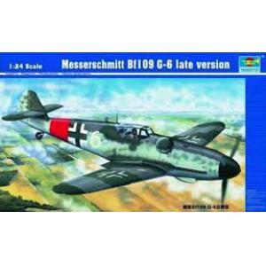 TRUMPETER 02408 1/24 二戰德國.空軍 梅賽施密特公司 BF109 G-6後期生產型戰鬥機