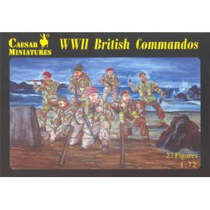 CAESAR MINIATURES H-073 1/72 WW II英國.突擊隊人物