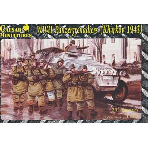 CAESAR MINIATURES HB-01 1/72 WW II德國.陸軍 1943年蘇聯.卡爾科夫戰役裝甲擲彈兵人物