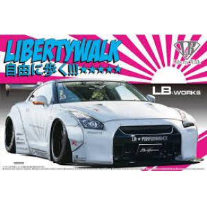 AOSHIMA 054031 1/24 日產汽車 R-35 GT-R VER.2'天際線'轎跑車/LB WORKS改裝式樣 VER.2