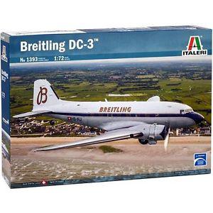 ITALERI 1393 1/72 瑞士航空 DC-3'空中列車'客機/BREITLING塗裝式樣