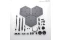 BANDAI 5058814 1/100 新鋼彈專用腳架#4/透明色/無須工具 ACTION BASE--CLEAR