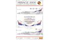 W AND D WDD-144025 1/144 台灣.空軍 MIRAGE 2000'幻象'戰鬥機適用水貼紙/服役20周年紀念彩繪塗裝