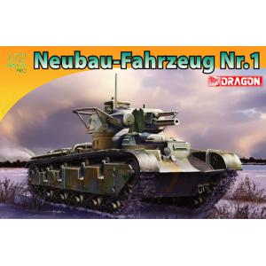 DRAGON 7436 1/72 WW II德國.陸軍 NEUBAU-FAHRZEUG NR.1多砲塔坦克1號