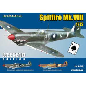 團購.EDUARD 7442 1/72 WEEKEND EDITION系列--WW II英國.空軍 '噴火'VIII戰鬥機 