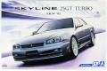 AOSHIMA 055960 1/24 日產汽車 ER-34'天際線/SKYLINE'25GT 渦輪增壓轎跑車/2001年帶VOLK RACING公司 TE37 19吋輪框式樣