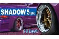 AOSHIMA 055376 1/24 #66 SHADOW SPOKE公司 5(H) 14英吋輪框...