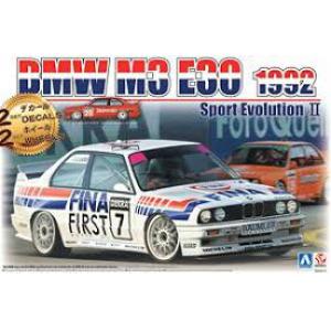 AOSHIMA 106303 1/24 寶馬汽車 M3 E30轎跑車/1992年.德國SPORT EVOLUTION II賽事式樣