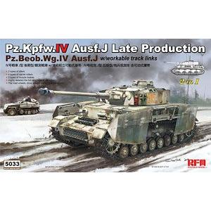 麥田模型/RFM MODELS RM-5033 1/35 WW II1/35 WW II德國.陸軍 Sd.Kfz.161 Ausf.J四號坦克J最後期型/炮兵觀測車 2in1