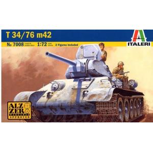 ITALERI 7008 1/72 WW II蘇聯.陸軍 T-34/76 1942年生產型坦克