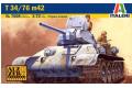 ITALERI 7008 1/72 WW II蘇聯.陸軍 T-34/76 1942年生產型坦克