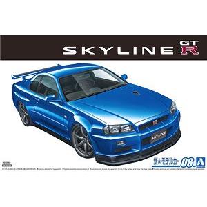 AOSHIMA 05858 1/24 日產汽車 BNR34 '天際線/SKYLINE'GT-R V-SPEC II轎跑車/2002年式樣