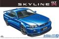 AOSHIMA 05858 1/24 日產汽車 BNR34 '天際線/SKYLINE'GT-R V-SPEC II轎跑車/2002年式樣