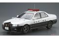 AOSHIMA 06125 1/24 日產汽車 ER34'地平線/SKYLINE'轎車/2001年式樣/日本高知縣警車式樣