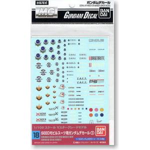 BANDAI 5057490 鋼彈水貼紙#18 1/100 SEED鋼彈適用水貼紙(1)