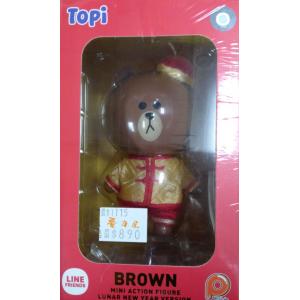 D4 TOYS 513855 LINE朋友們--春節.熊大 BROWN