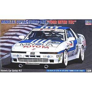 HASEGAWA 21142-HC-42 1/24 豐田汽車 '牛魔王/SUPRA'渦輪增壓A70賽車/1988年.日本.富士國際賽車賽事.柯尼卡美能達車隊式樣