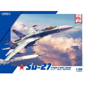 團購.G.W.H/長城模型 L-4824 1/48 俄羅斯.空軍  蘇愷公司  SU-27'側衛/FLANKER B'戰鬥機