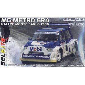 AOSHIMA 109236-BEL-015 1/24 英國MG汽車 METRO 6R4拉力賽車/1986年RAC拉力賽車.MALCOLM WILSON & NIGEL式HARRIS樣