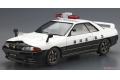 AOSHIMA 062845 1/24 日產汽車 BNR-32'天際線/SKYLINE'GT-R轎跑車/1991年日本.靜岡縣巡邏車式樣