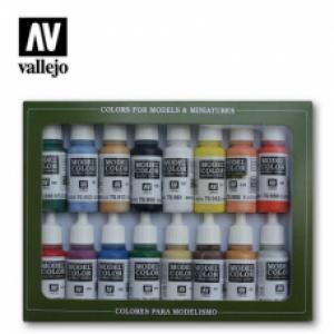 VALLEJO 70140 美國基本色 Basic Colors Usa (16瓶)