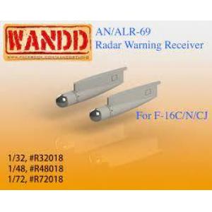 WANDD R-32018 1/32 美國 F-16 適用莢艙 AN/ALR-69 RWR POD@@