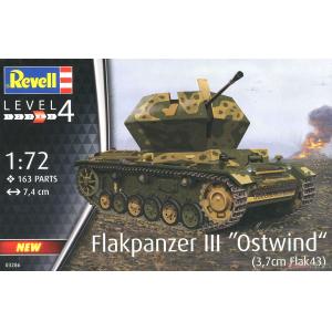 REVELL 03286 1/72 二戰德國 三號東風式防空戰車 Flakpanzer III Ostwind 3.7cm Flak 43